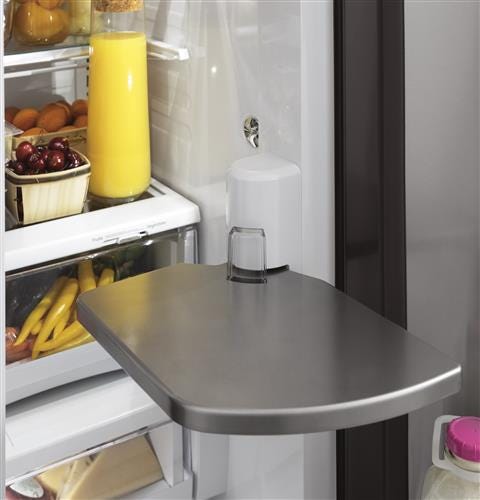 GE Profile Series 22.2 Cu. Ft. Counter-Depth French-Door Refrigerator with Door In Door and Hands-Free AutoFill PYD22KYNFS