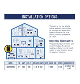 GE® Tankless Electric Water Heater GE27DNHPDG