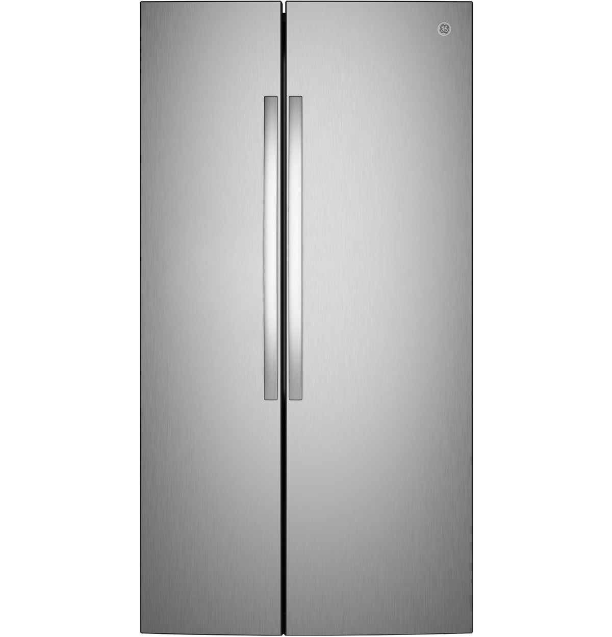 GE 24.2 Cu. Ft. Counter-Depth Side-By-Side Refrigerator with Internal Dispenser and In-Door Icemaker GKS24NYYFS