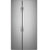GE 24.2 Cu. Ft. Counter-Depth Side-By-Side Refrigerator with Internal Dispenser and In-Door Icemaker GKS24NYYFS