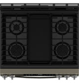 GE® 30" Slide-In Front-Control Convection Gas Range with No Preheat Air Fry and EasyWash™ Oven Tray GGS600AVES