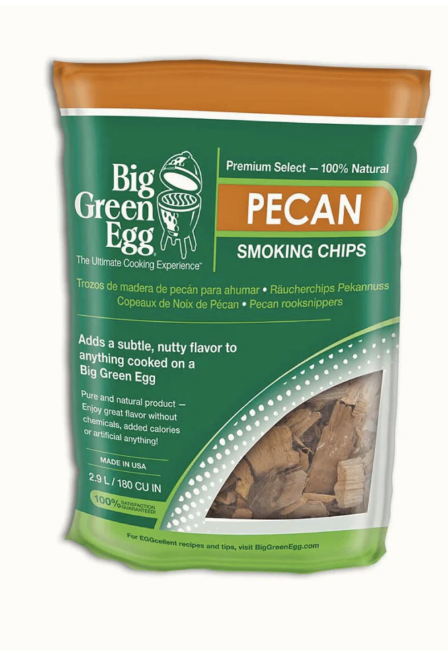 Big Green Egg Dried Pecan Smoking Chips (180ci/2.9L) BGE-113993