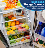 GE 24.2 Cu. Ft. Counter-Depth Side-By-Side Refrigerator with Internal Dispenser and In-Door Icemaker GKS24NYYFS