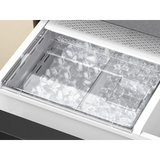 Bespoke 29 cu. ft. Standard Depth 4-Door French Door Refrigerator in Charcoal Glass/Stainless Steel with AI Family Hub+ RF90F29AECR