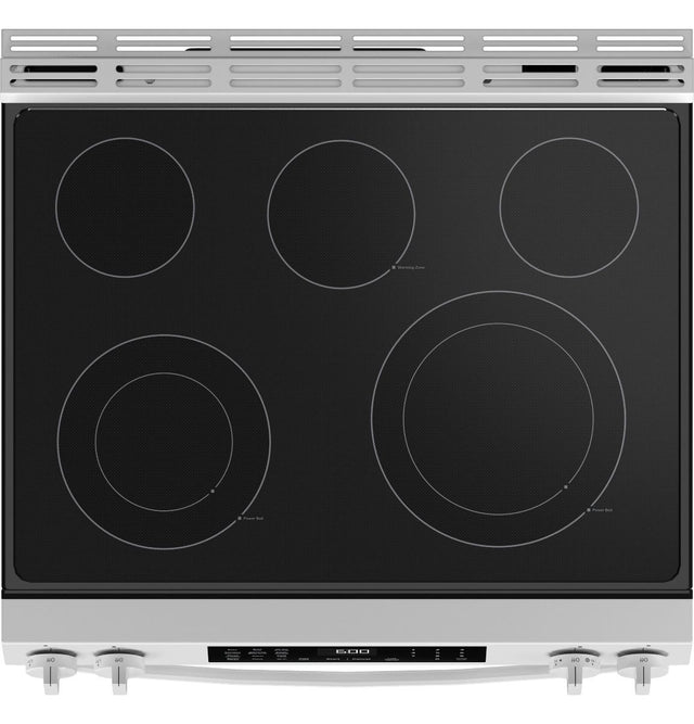 GE® 30" Slide-In Electric Convection Range with No Preheat Air Fry GRS600AVWW