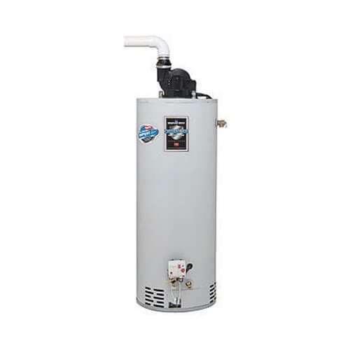 BRADFORD WHITE 50 GALLON 40MBH RESIDENTIAL GAS (NATURAL) POWER VENT WATER HEATER 67"H X 22"W ENERGY STAR RG2PV50T6N19