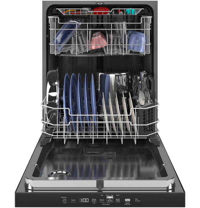 GE® ENERGY STAR® Top Control Hybrid Tub Dishwasher with Third Rack, Bottle Jets, Dry Boost & 50 dBA GDT595HYYFS