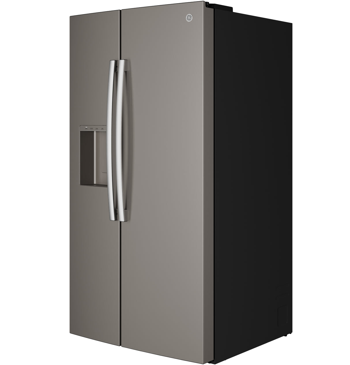 GE® 27.9 Cu. Ft. Side-By-Side Refrigerator with Extra Tall Dispenser and In-Door Icemaker GSS28NMYES