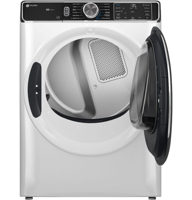 GE Profile 7.8 cu. ft. Capacity Smart Front Load Gas Dryer with Steam and Sanitize Cycle PFD87GSSVWW