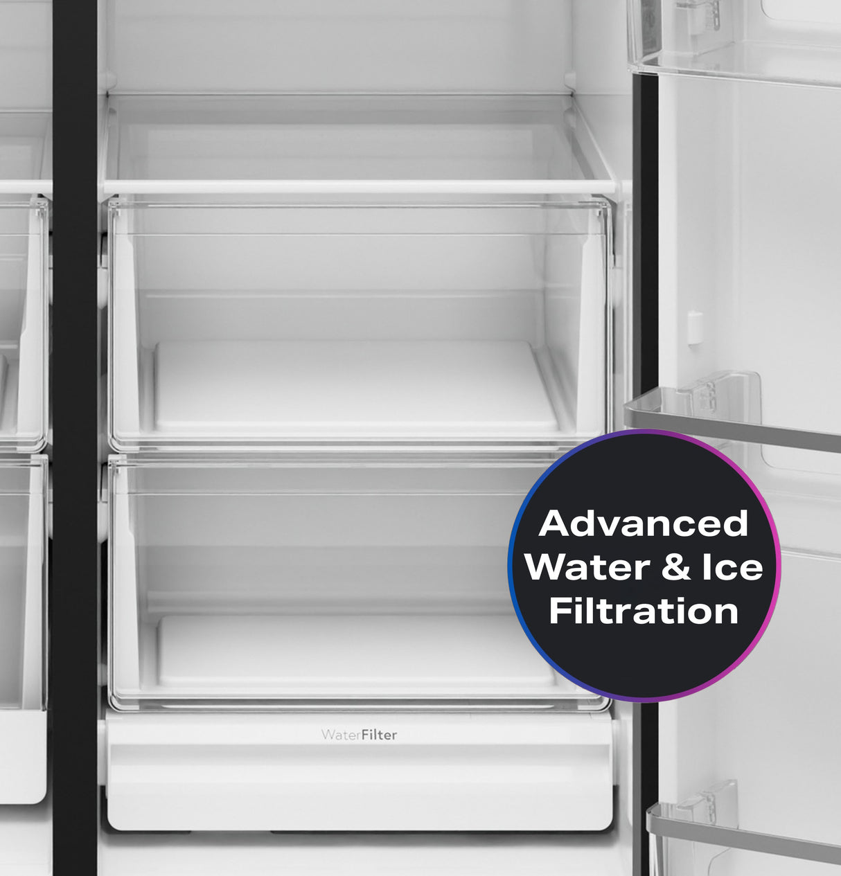 GE Profile™ ENERGY STAR® 29 Cu. Ft. Side-By-Side Refrigerator with Dual-Dispense AutoFill Pitcher and CustomSize™ POE29QYYFS