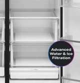 GE Profile™ ENERGY STAR® 29 Cu. Ft. Side-By-Side Refrigerator with Dual-Dispense AutoFill Pitcher and CustomSize™ POE29QYYFS