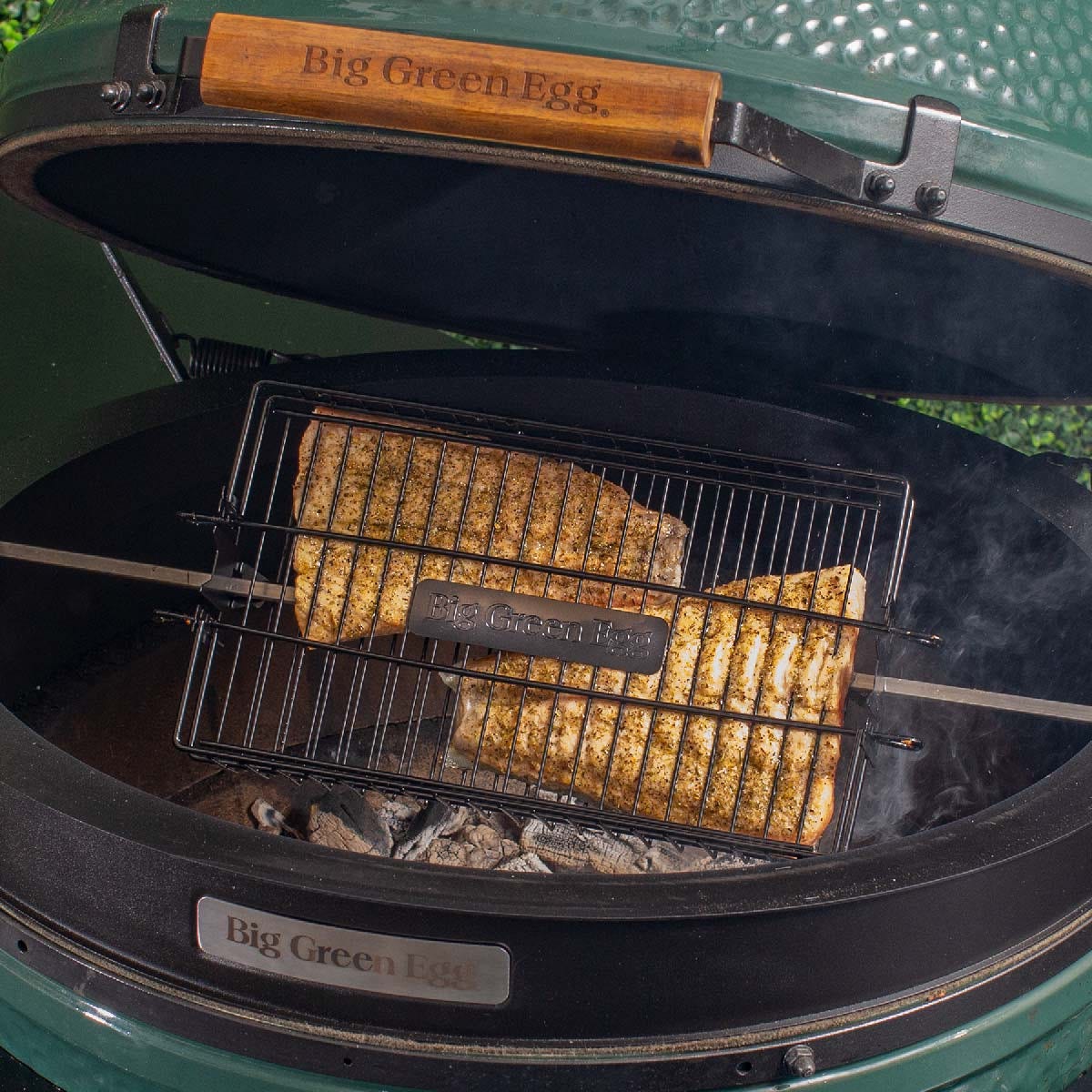 Big Green Egg Rotisserie Flat Basket BGE-128560