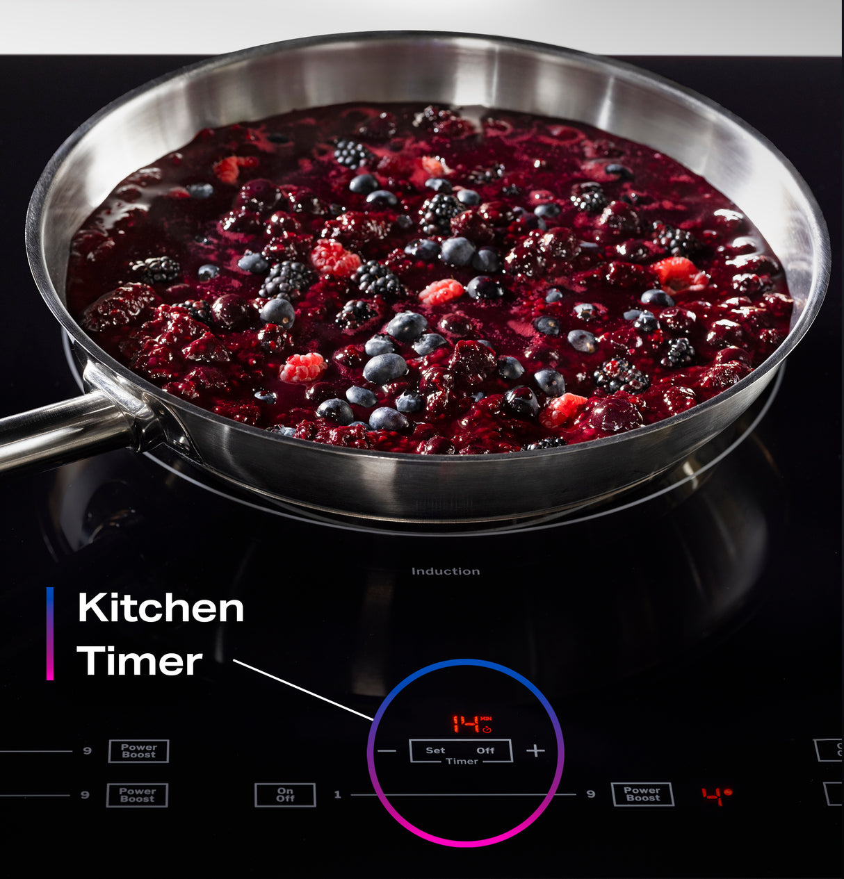 GE Profile™ ENERGY STAR® 30" Built-In Touch Control Induction Cooktop PHP6030DWBB