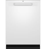 GE Fingerprint Resistant Top Control with Stainless Steel Interior Dishwasher with Sanitize Cycle GDP670SGVWW-White