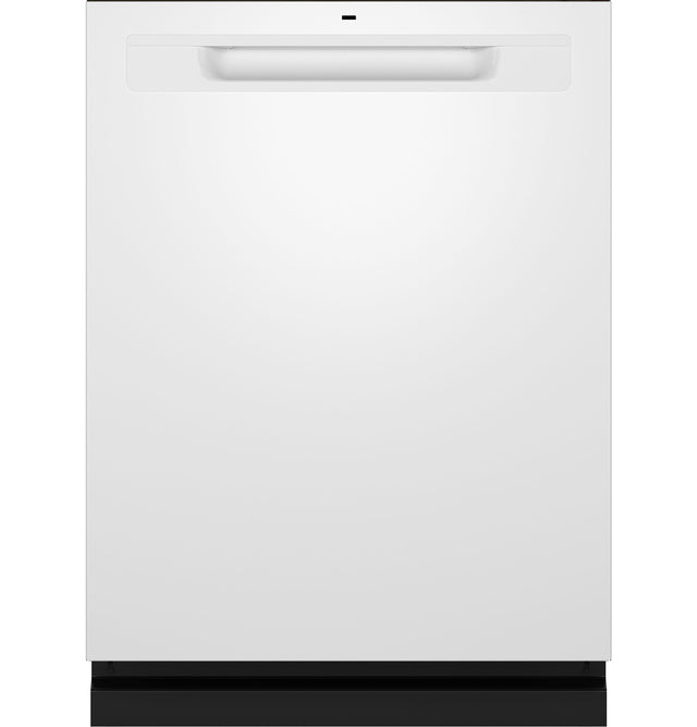 GE Fingerprint Resistant Top Control with Stainless Steel Interior Dishwasher with Sanitize Cycle GDP670SGVWW-White