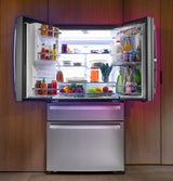 GE Profile™ ENERGY STAR® 27.9 Cu. Ft. Smart 4-Door French-Door Refrigerator with Kitchen Assistant PVD28HYYFS