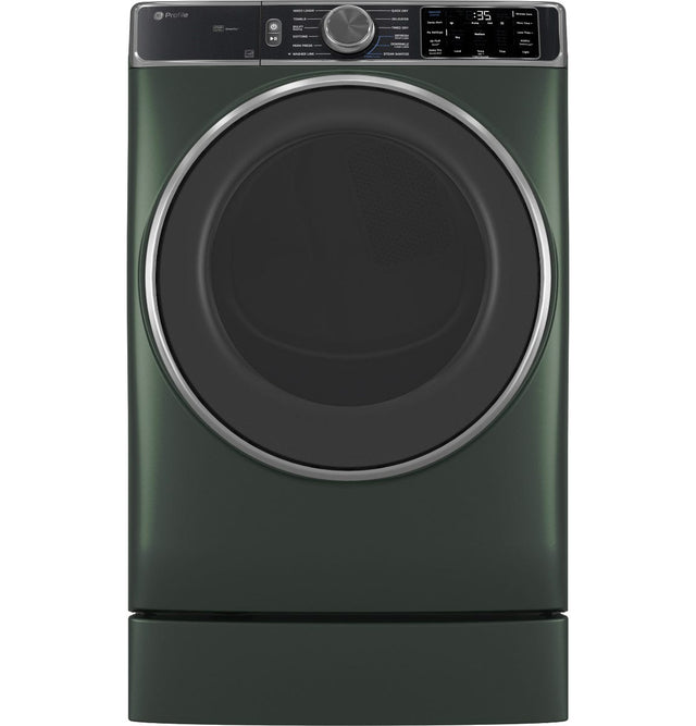 GE Profile™ ENERGY STAR® 7.8 cu. ft. Capacity Smart Front Load Electric Dryer with Steam and Sanitize Cycle PFD95ESPWGN