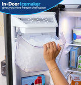 GE 24.2 Cu. Ft. Counter-Depth Side-By-Side Refrigerator with Internal Dispenser and In-Door Icemaker GKS24NYYFS
