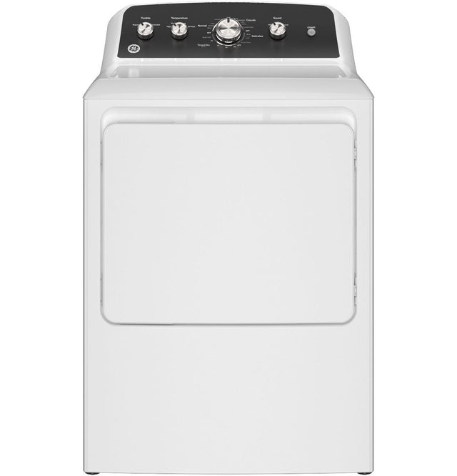 GE 7.2 cu. ft. Capacity Electric Dryer with Up To 120 ft. Venting and Extended Tumble GTD48EASWWB