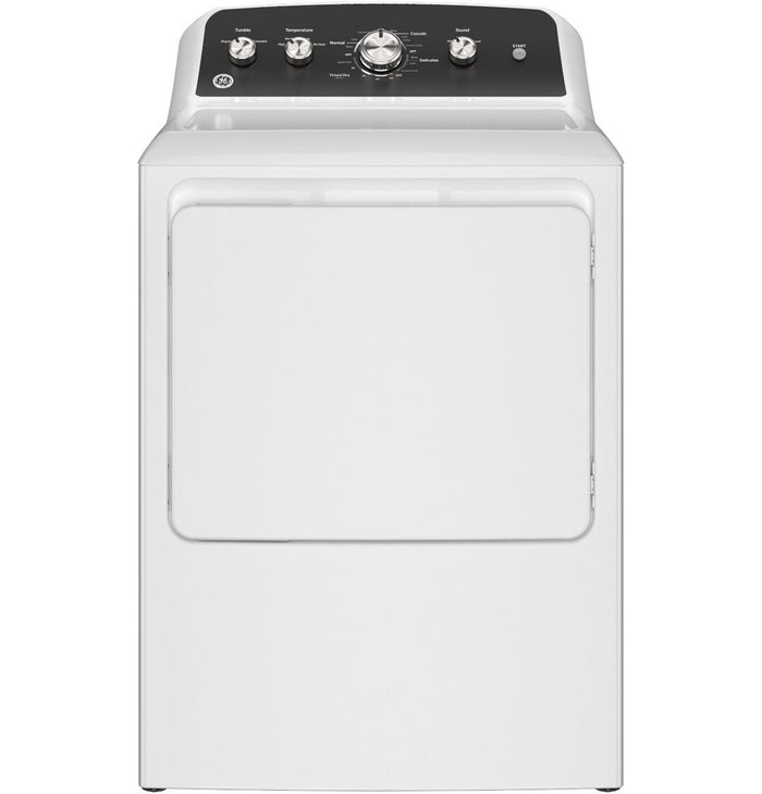 GE 7.2 cu. ft. Capacity Electric Dryer with Up To 120 ft. Venting and Extended Tumble GTD48EASWWB
