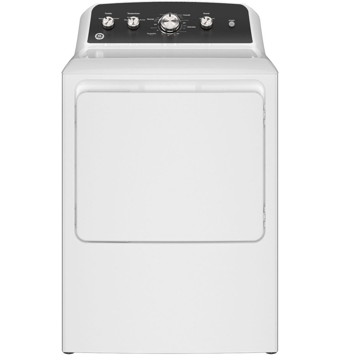 GE 7.2 cu. ft. Capacity Gas Dryer with Up To 120 ft. Venting and Extended Tumble GTD48GASWWB