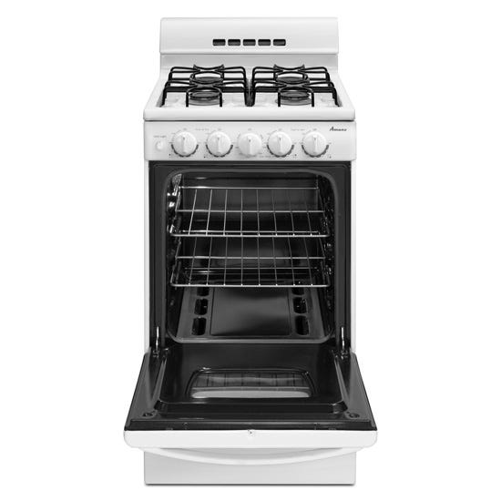 Amana 2.6 cu. ft. 20 in. Gas Range with Oven Window AGG222VDW