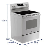 GE® 30" Free-Standing Electric Range GRF400PVWW