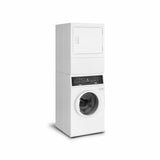 Speed Queen SF7 Stacked White Washer – Electric Dryer with Pet Plus | Sanitize | Fast Cycle Times | 5-Year Warranty SF7007WE