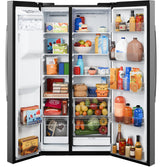 GE 23.6 Cu. Ft. Counter-Depth Side-By-Side Refrigerator with Extra Tall Dispenser and In-Door Icemaker GZS24NYYFS