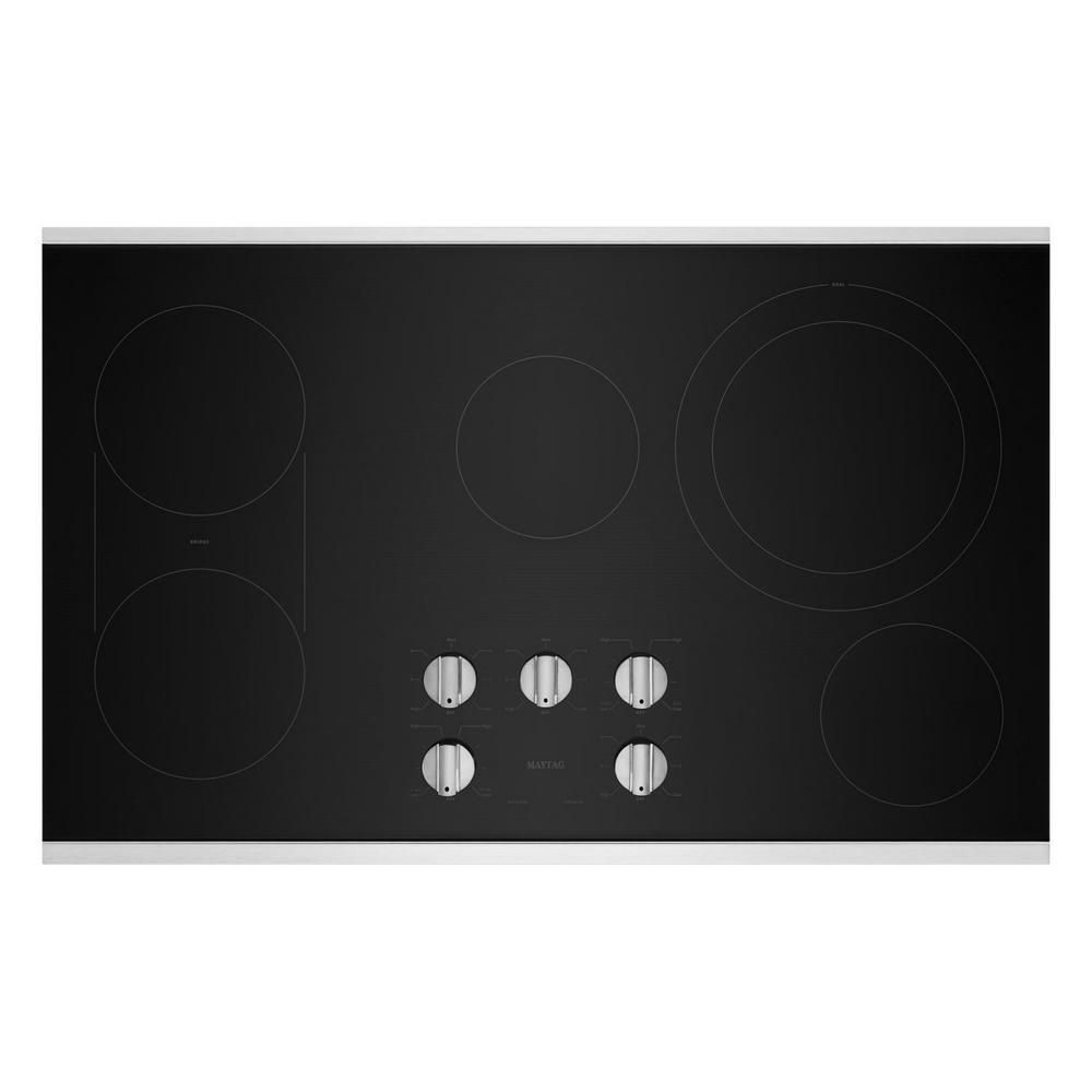Maytag 36-Inch Electric Cooktop with Reversible Grill and Griddle MEC8836HS