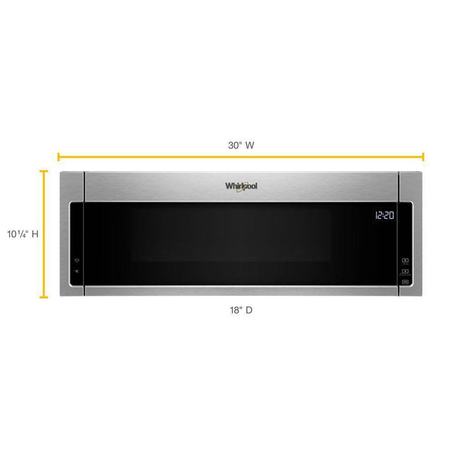 Whirlpool 1.1 cu. ft. Low Profile Microwave Hood Combination WML35011KS