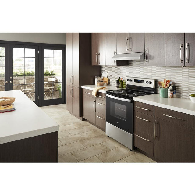 Whirlpool 4.8 cu. ft. electric range with Keep Warm setting WFC150M0JS