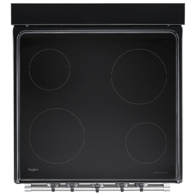 Whirlpool 24-inch Freestanding Electric Range with Upswept SpillGuard Cooktop WFE500M4HS