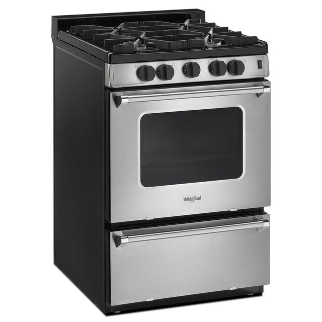 Whirlpool 24-inch Freestanding Gas Range with Sealed Burners WFG500M4HS