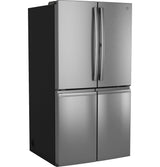 GE Profile™ Series ENERGY STAR® 28 Cu. Ft. Smart Fingerprint Resistant Quad-Door Refrigerator PAD28BYTFS