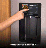 GE Profile™ ENERGY STAR® 22.4 Cu. Ft. Smart Counter-Depth 4-Door French-Door Refrigerator with Kitchen Assistant™ PXD22HYYFS