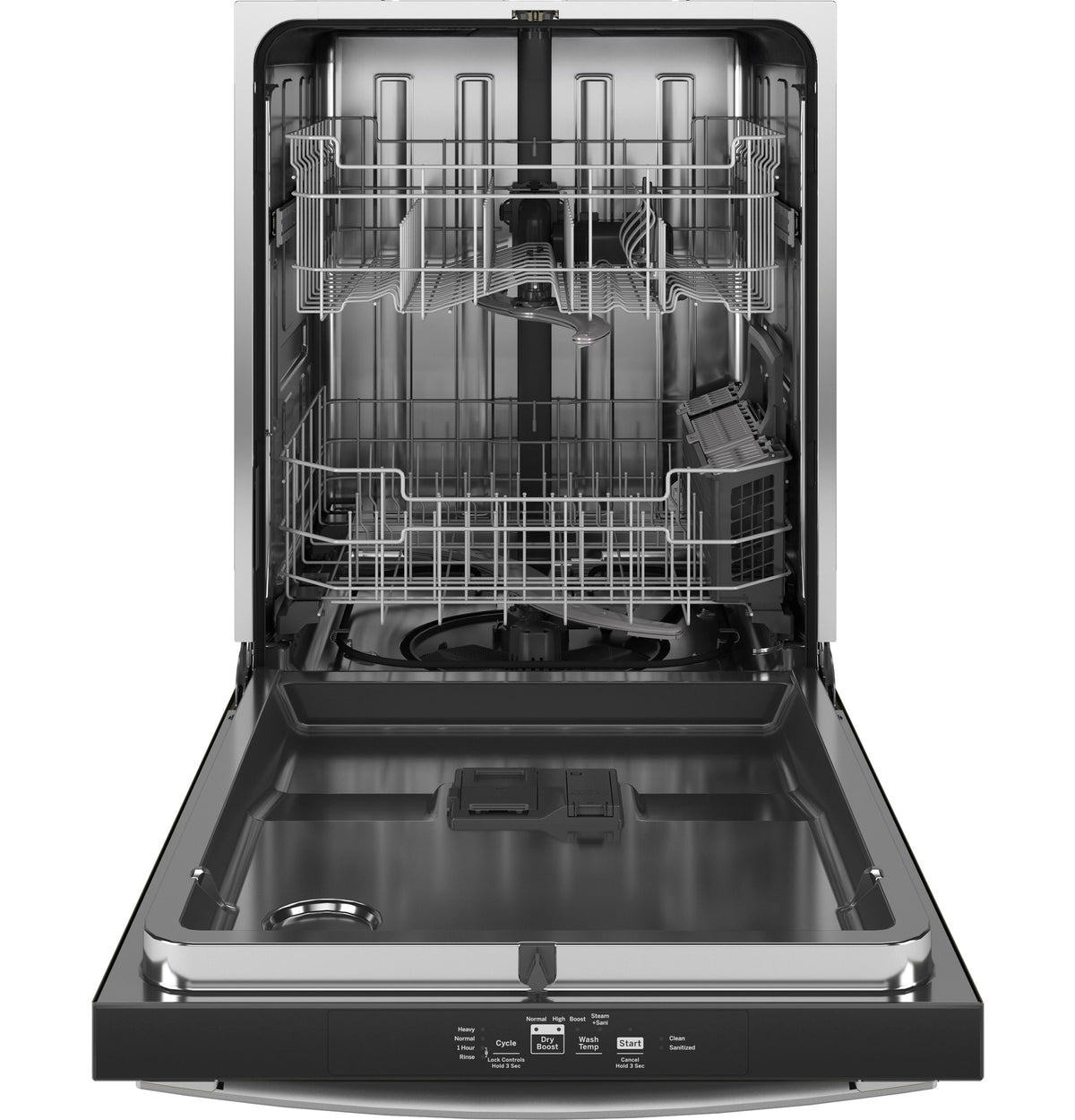 GE® ENERGY STAR® Top Control with Stainless Steel Interior Dishwasher with Sanitize Cycle & Dry Boost GDT640SSZSS
