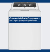 GE 4.3 cu. ft. Capacity Washer with Stainless Steel Basket,5-yr Limited Warranty GTW525ACWWB