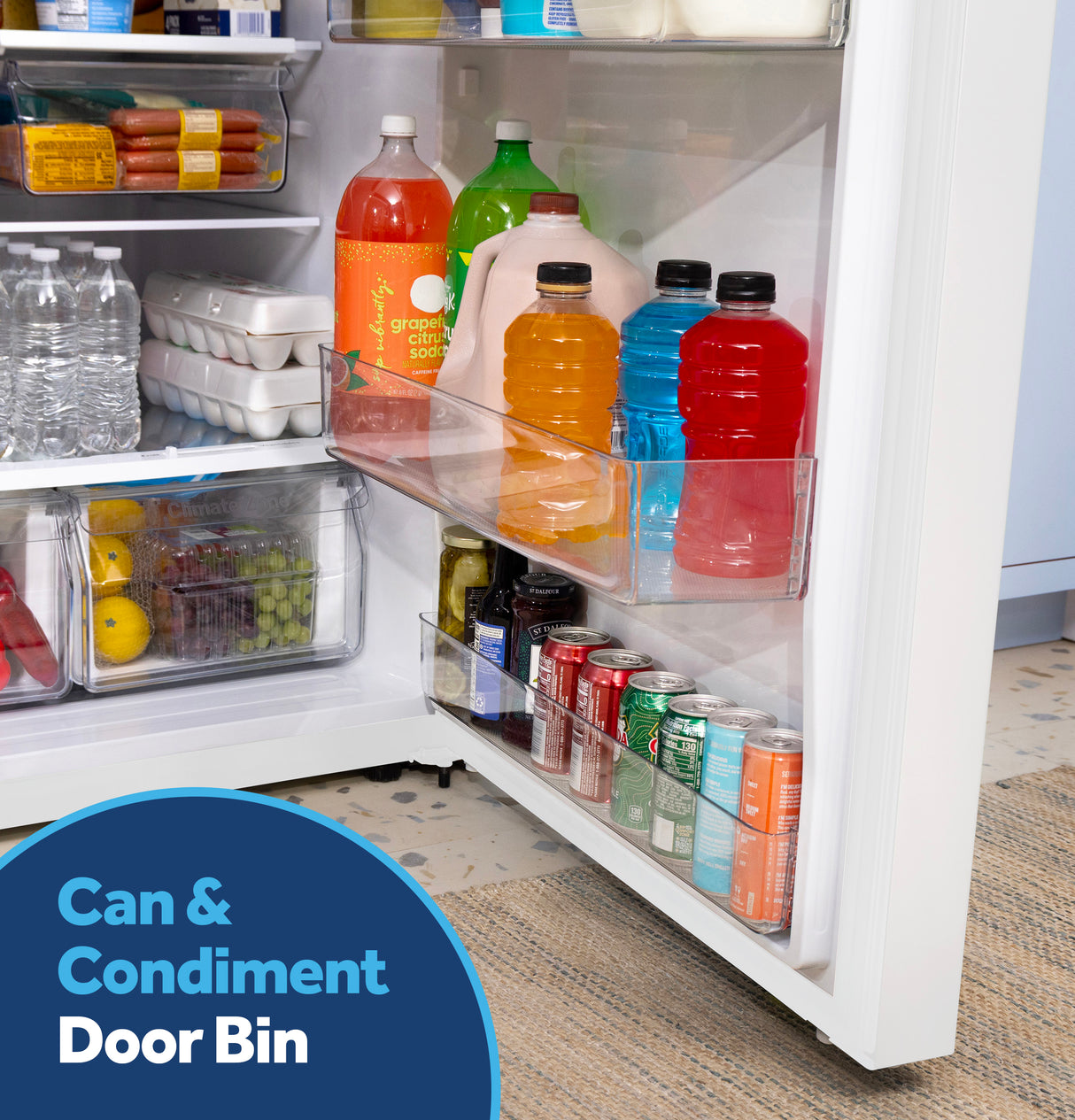 GE® 21 Cu. Ft. Garage Ready Top-Freezer Refrigerator GPS21KGZWW