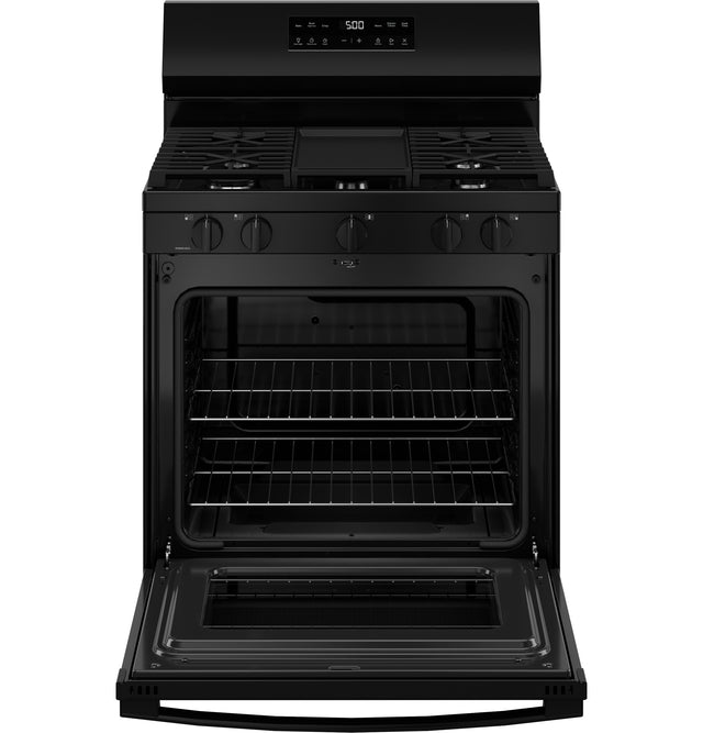 GE® 30" Free-Standing Gas Range with Crisp Mode GGF500SVBB