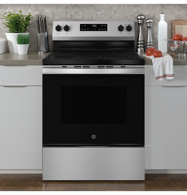 GE® 30" Free-Standing Electric Range GRF400SVSS