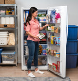 GE® ENERGY STAR® 21.6 Cu. Ft. Smart Garage Ready Convertible Upright Freezer FUF22DZRWW