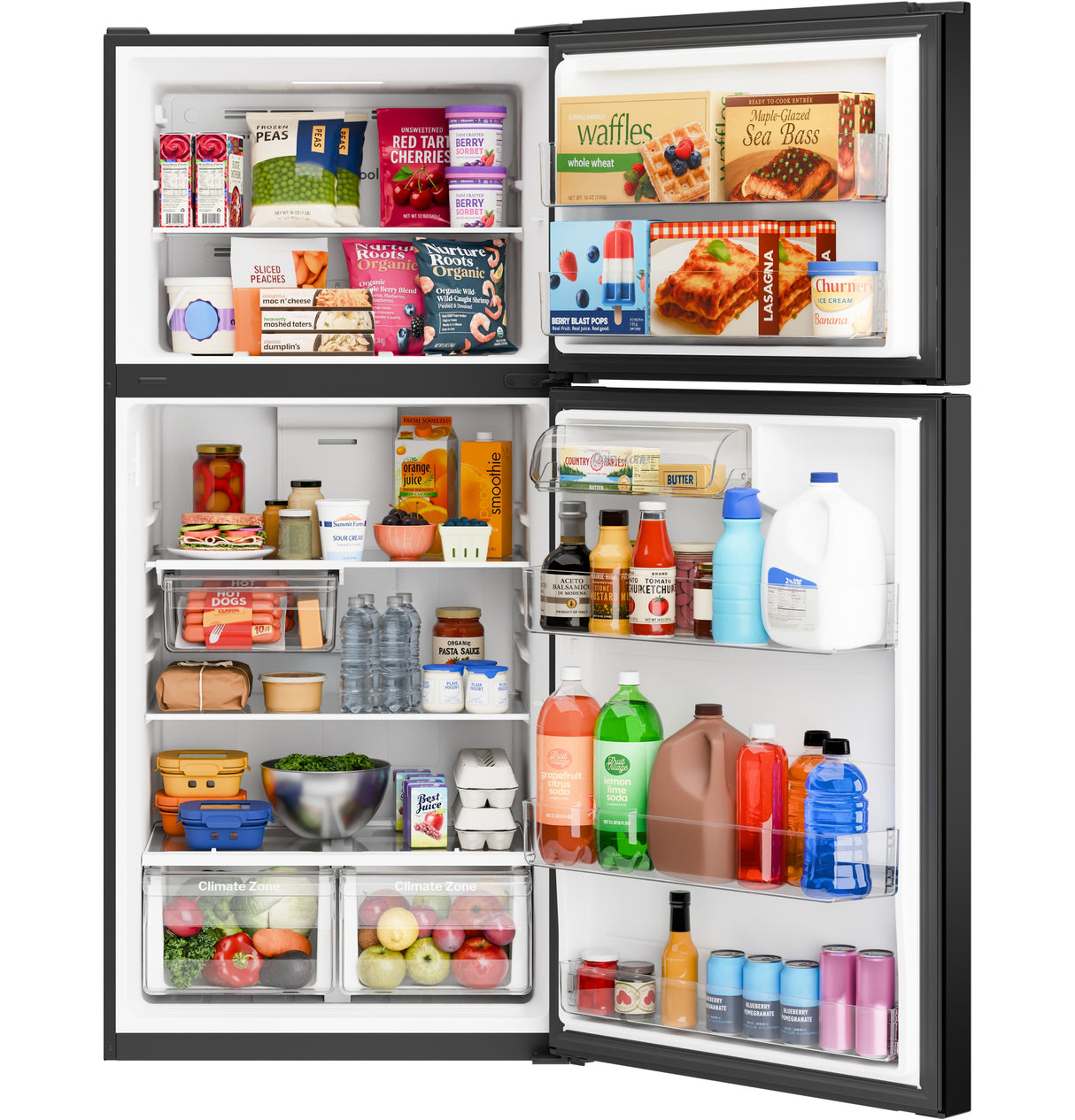 GE 19 Cu. Ft. Garage Ready Top-Freezer Refrigerator GPS19KGZBB