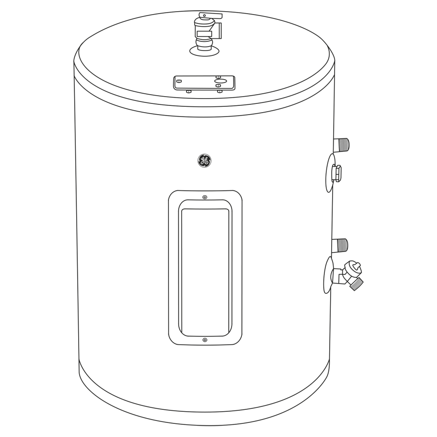 GE® 18 Gallon Electric Point of Use Water Heater GE20P08BAR