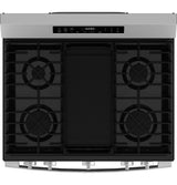 GE® 30" Free-Standing Gas Convection Range with No Preheat Air Fry and EasyWash™ Oven Tray GGF600AVSS