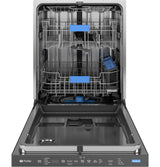 GE Profile Fingerprint Resistant Top Control with Stainless Steel Interior Dishwasher with Microban Antimicrobial Protection with Sanitize Cycle PDP715SYVFS