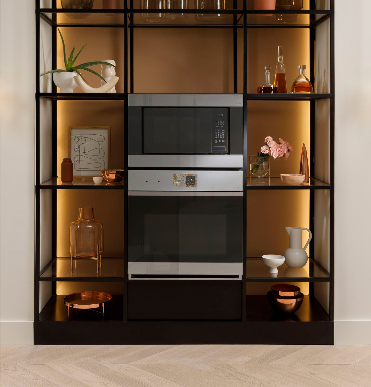 CAFÉ™ 30" Smart Built-In Convection Single Wall Oven in Platinum Glass CTS90DM2ZS5