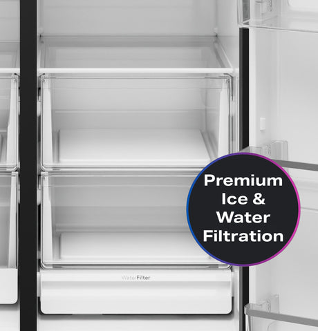 GE Profile™ ENERGY STAR® 27.8 Cu. Ft. Side-By-Side Refrigerator with Hands-Free AutoFill and CustomSize™ Ice PSE28QYYFS