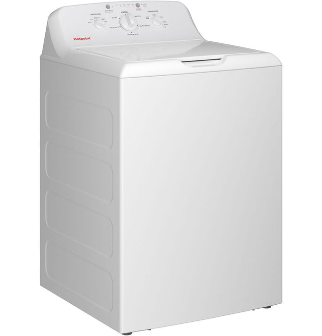 Hotpoint 4.0 cu. ft. Capacity Washer with Stainless Steel Basket,Cold Plus and Water Level Control HTW265ASWWW