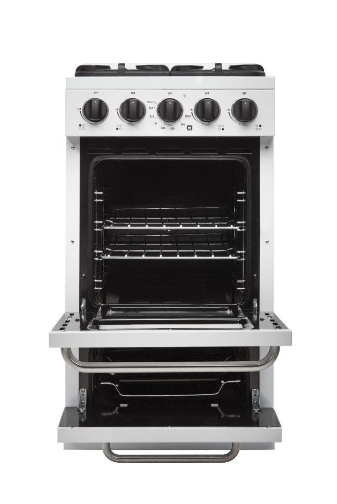 Unique Classic 20' White Off Grid Propane Range UGP-20G OF1 W